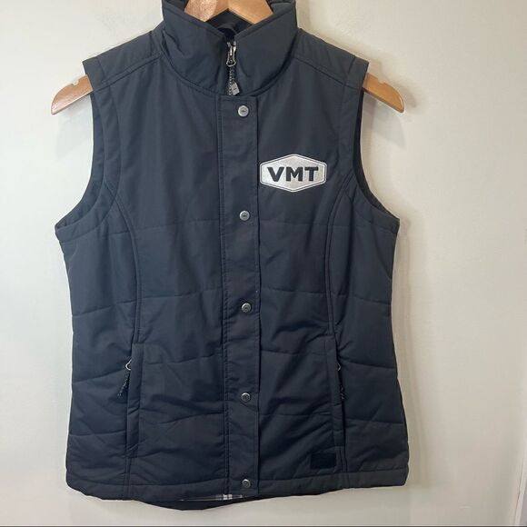 Roots Jackets & Blazers - Roots 73 black Vermont vest with plaid lining size womens XS